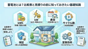 蓄電池とは？仕組み・スペックの見方と比較のポイントを解説