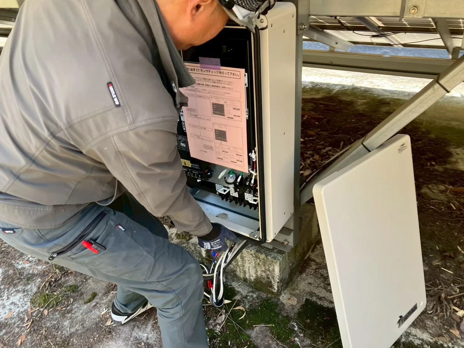 ダイヤゼブラ製PCSの取付作業