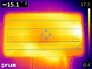 オムロンPCSのFLIR赤外線画像による温度確認