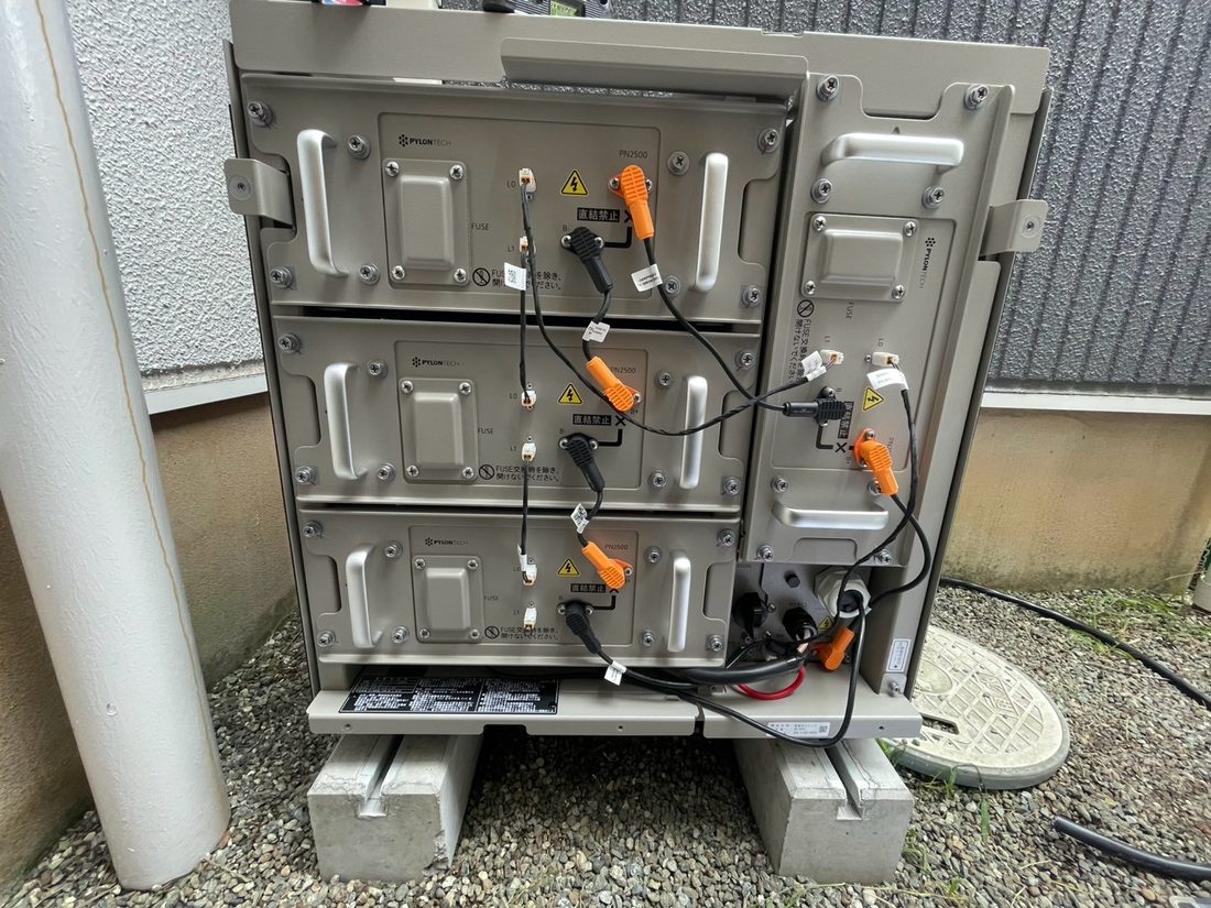 ニチコンT5の蓄電池ユニット ES-DYL 9.9kWh(屋外設置)